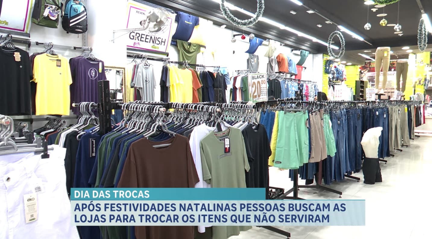 Após o natal, cresce movimento de trocas de itens que não serviram aos presenteados