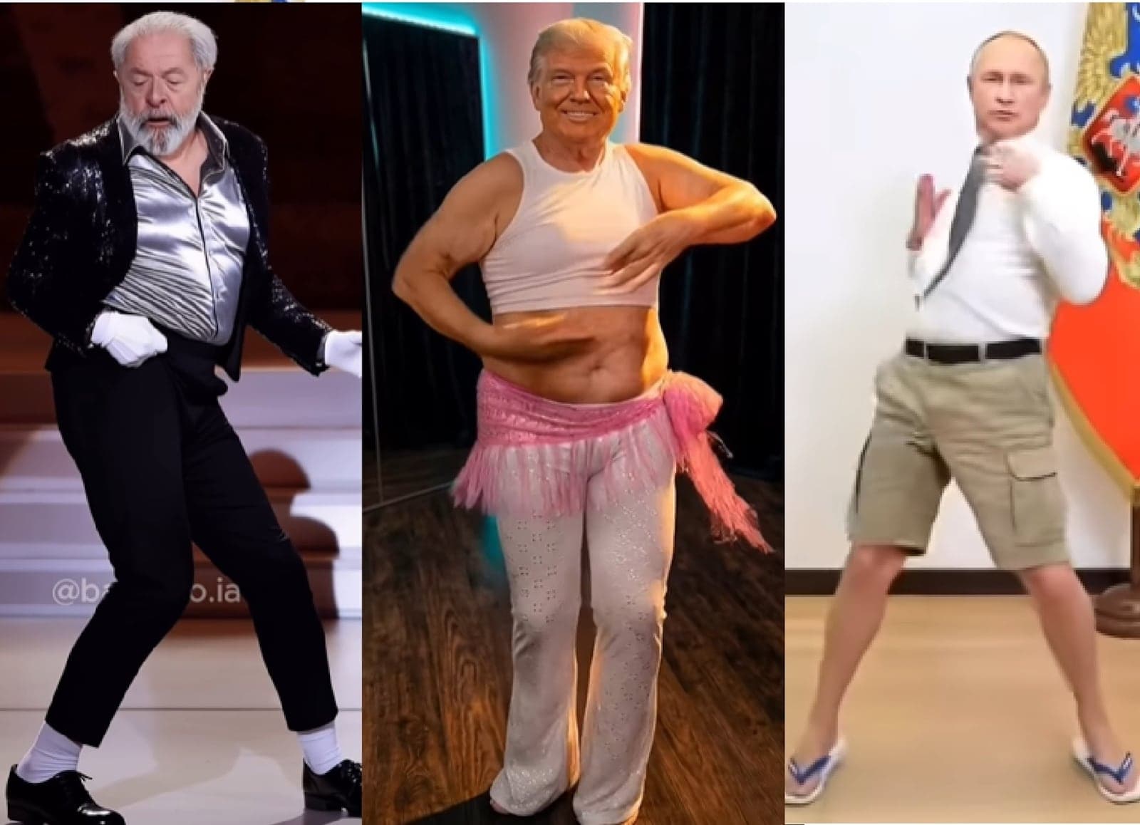 Lula, Trump, Putin: danças de políticos criadas por IA inundam as redes sociais