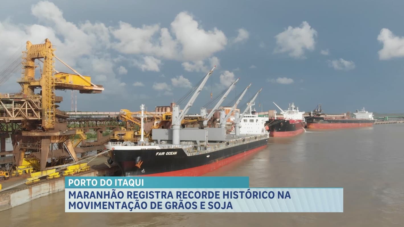 Porto do Itaqui registra recorde histórico na movimentação de grãos e soja