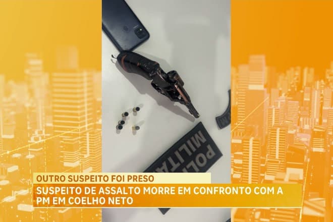 Operação policial em Coelho Neto resulta em um suspeito morto e outro preso após assalto em velório