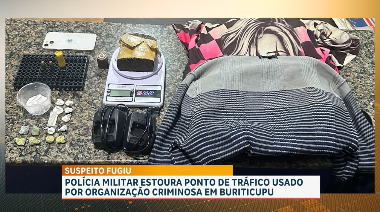 Polícia Militar desarticula ponto de tráfico usado por organização criminosa, em Buriticupu