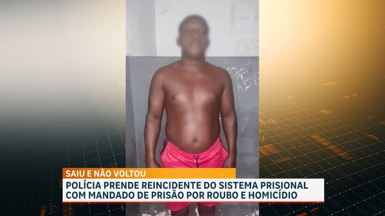 Polícia realiza a prisão de um indivíduo com mandado de prisão por roubo e homicídio