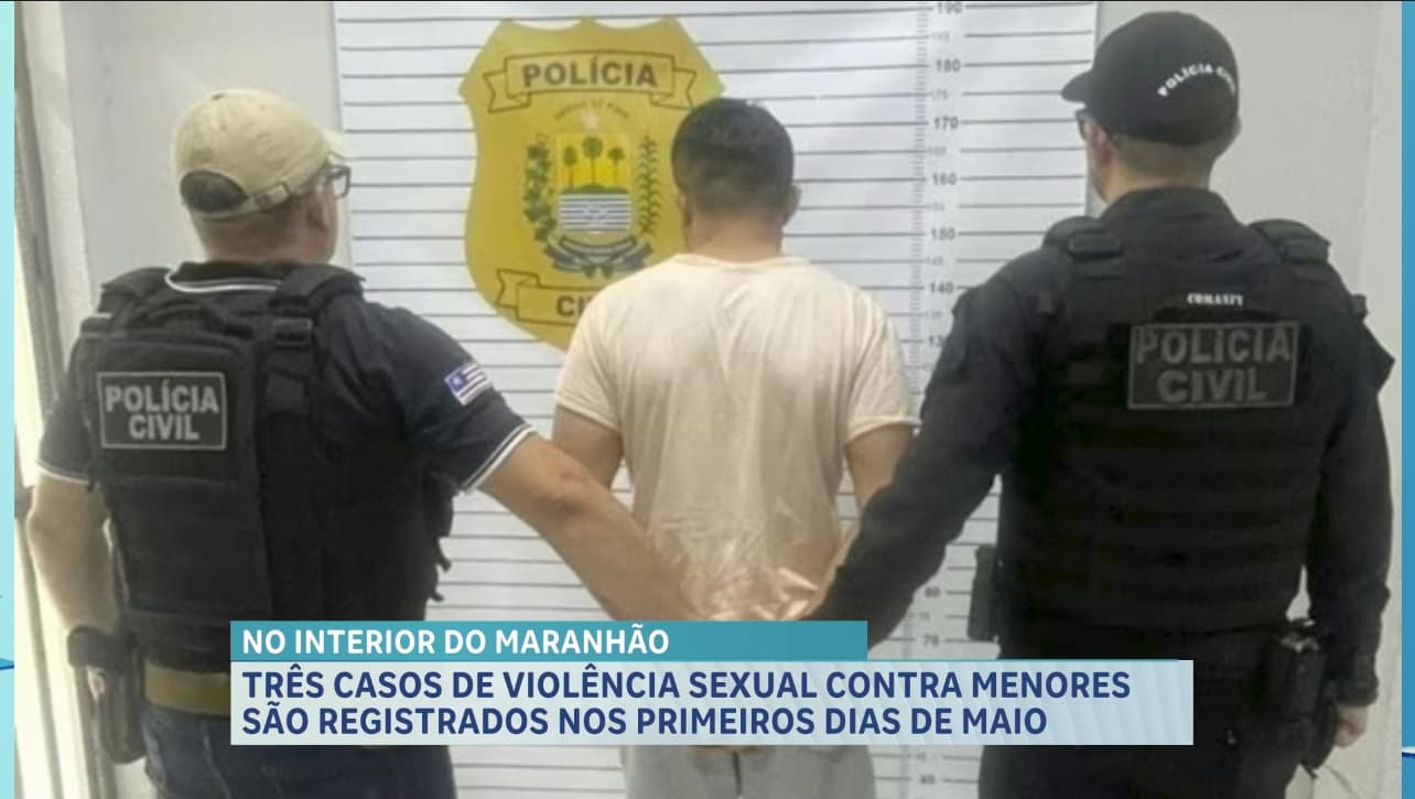 Três casos de violência sexual contra menores de idade são registrados nos primeiros dias de maio