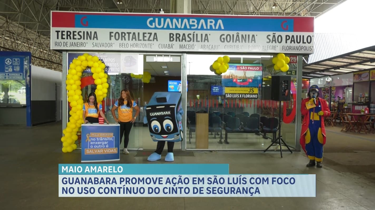Campanha Maio Amarelo reforça uso do cinto de segurança no Terminal Rodoviário de São