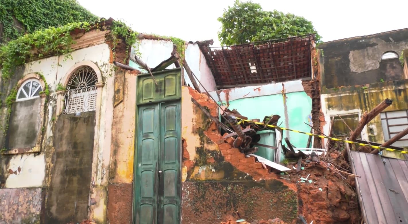 Casarões desabam no Centro Histórico de São Luís e reacendem alerta sobre imóveis antigos