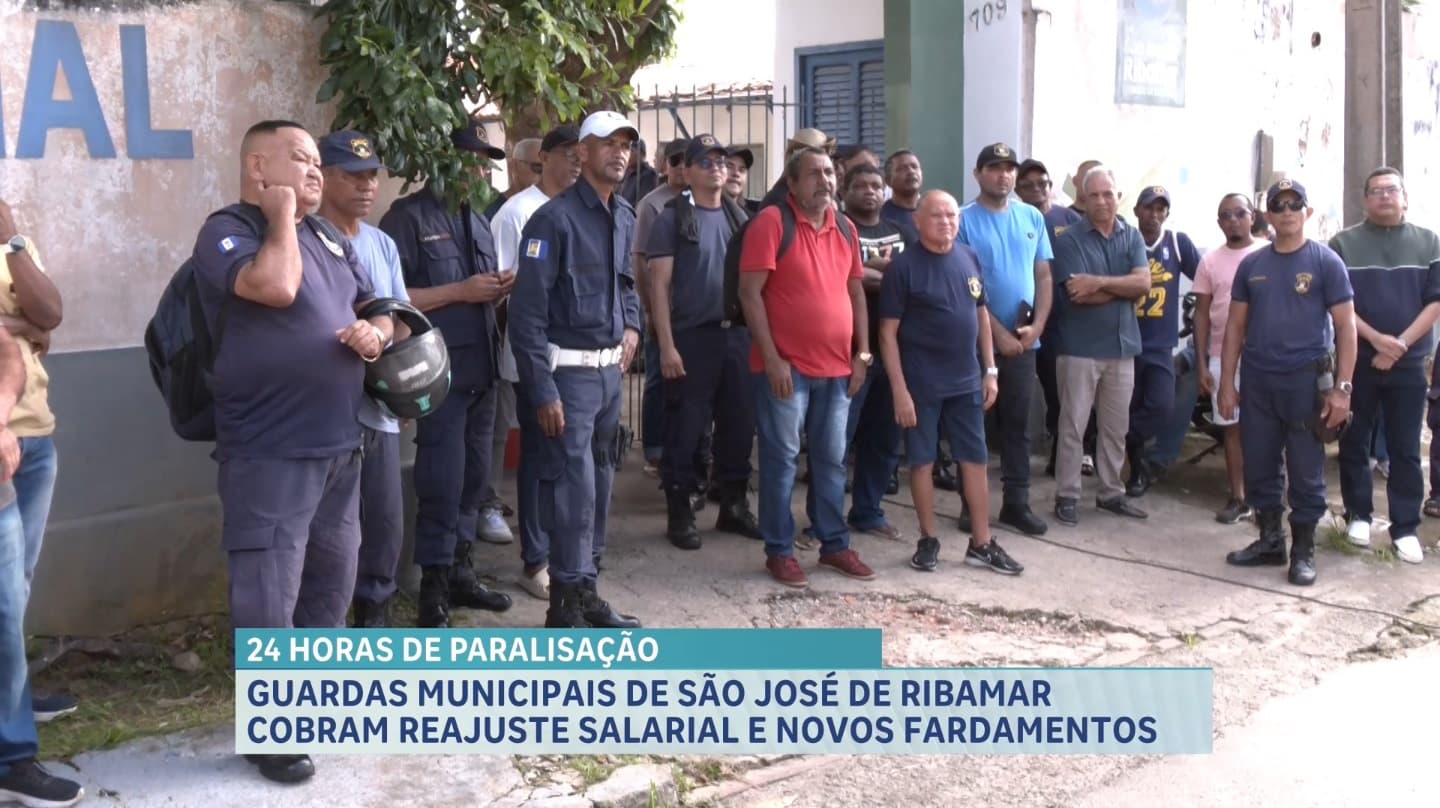 Guardas municipais de São José de Ribamar realizam paralisação por melhores condições de trabalho