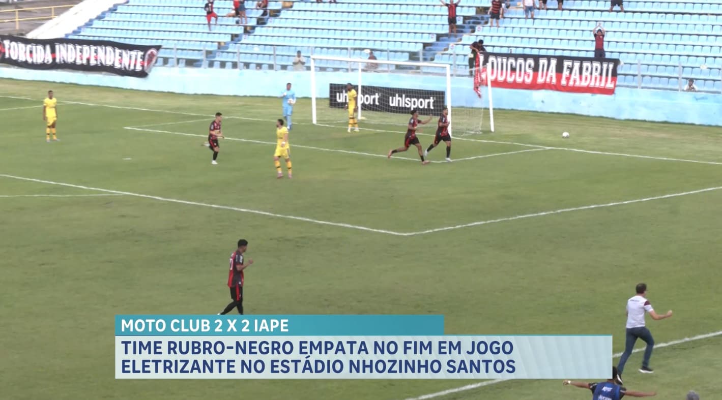 Moto Club e IAPE empatam em jogo eletrizante pela Série D no Nhozinho Santos