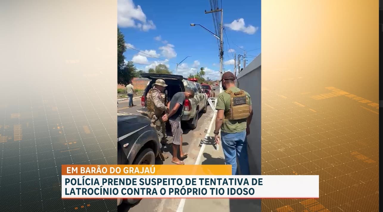 Polícia prende suspeito de tentativa de latrocínio em Barão do Grajau-MA
