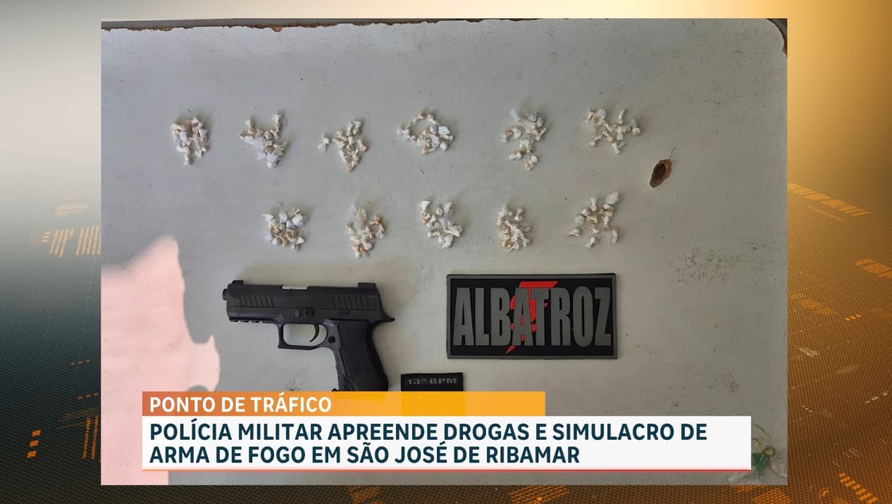 Polícia Militar apreende drogas e simulacro de arma de fogo em São José de Ribamar