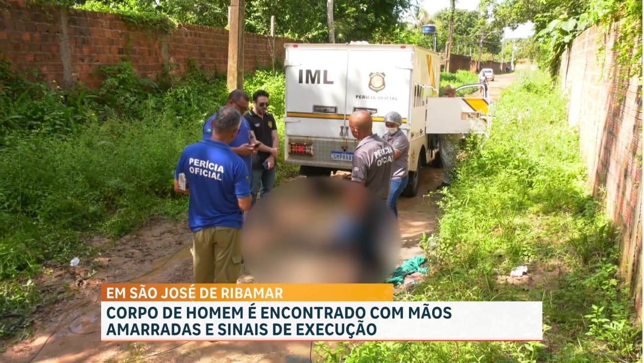 Corpo é encontrado com mãos amarradas em São Luís