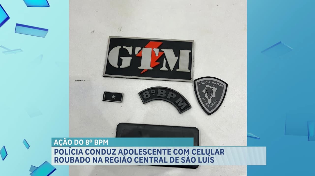 PM conduz adolescente com celular no bairro São Francisco