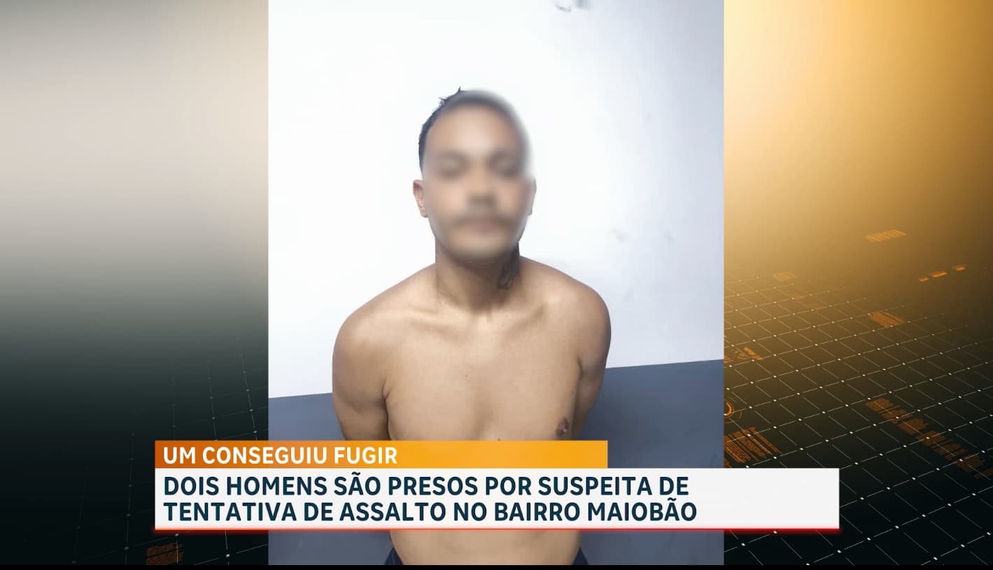 Dupla é presa por suspeita de tentativa de assalto no Maiobão durante patrulhamento da PM