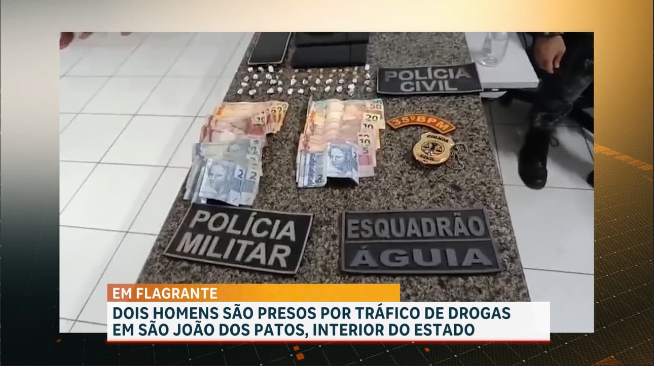Dois homens detidos suspeitos de tráfico de drogas em São João dos Patos