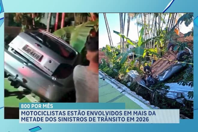 São Luís tem média de 800 acidentes de trânsito por mês em 2026; motos lideram estatísticas