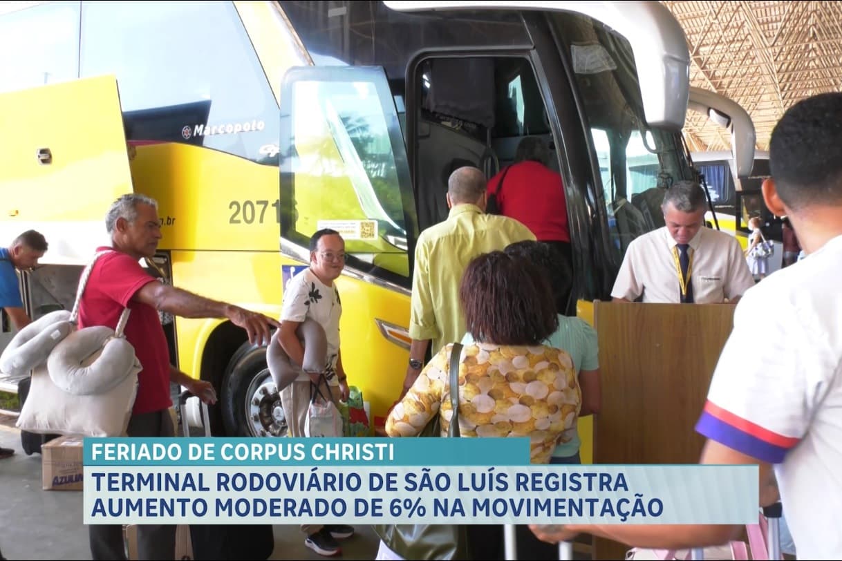 Terminal Rodoviário de São Luís tem movimento intenso no feriado de Corpus Christi