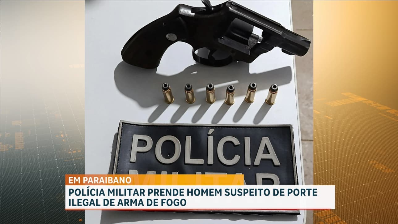 Polícia Militar conduz homem por suspeita de porte ilegal de arma de fogo