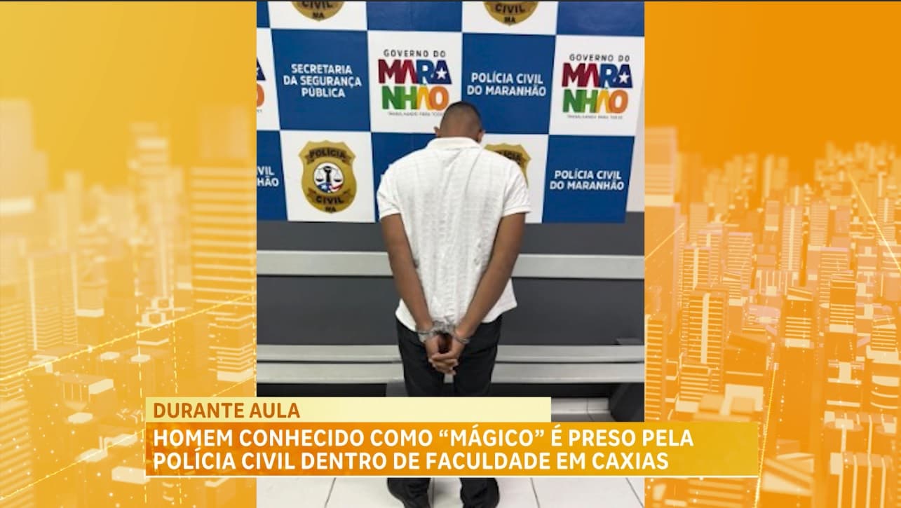 Policia Civil conduz suspeito de envolvimento com tráfico de drogas em Caxias