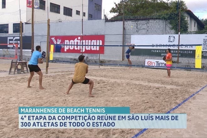 Beach Tennis: São Luís reúne mais de 300 atletas na 4ª etapa do Campeonato Maranhense