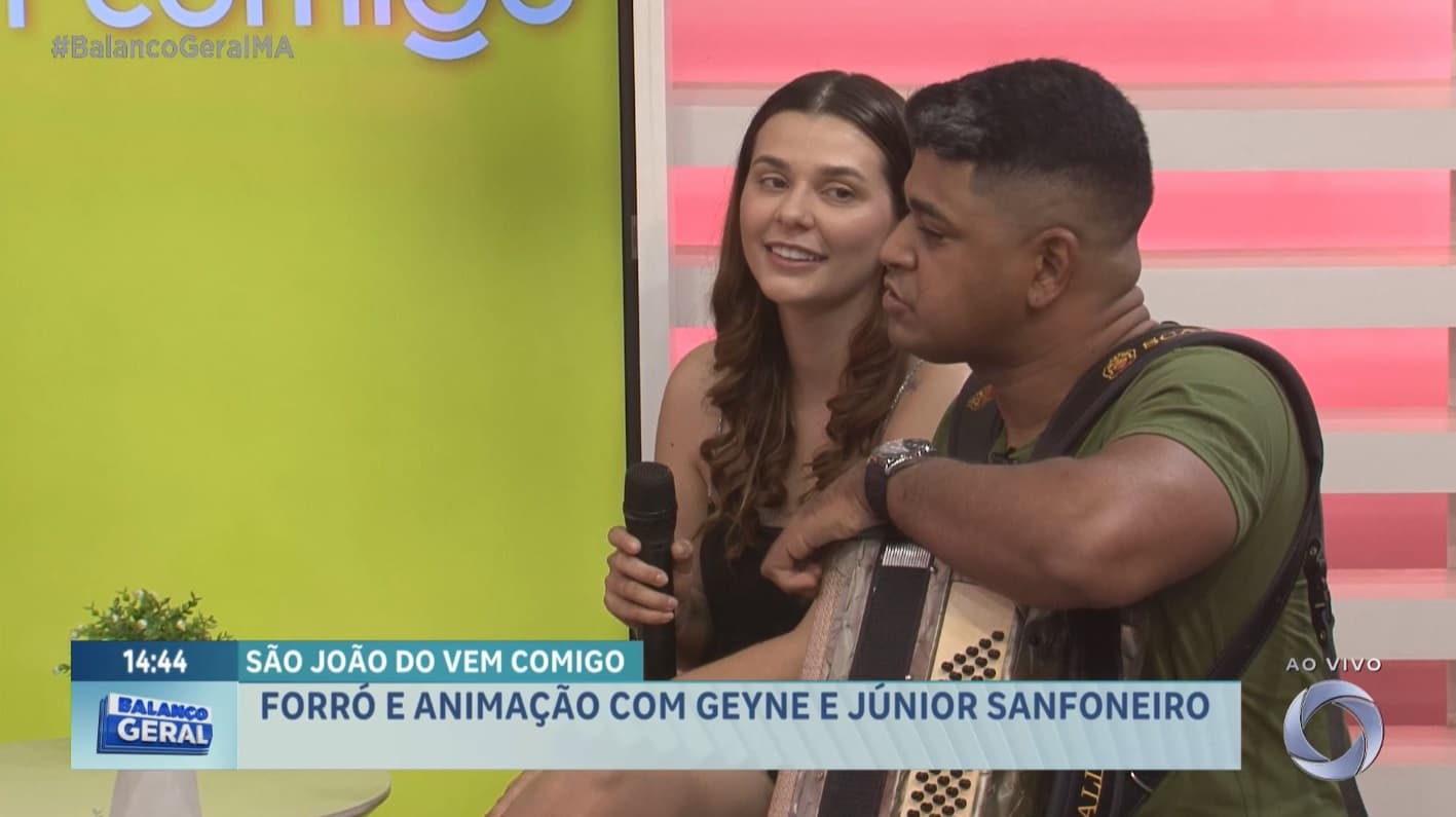 Vem Comigo: banda Geyne, Júnior Sanfoneiro e culinária típica celebram o São João