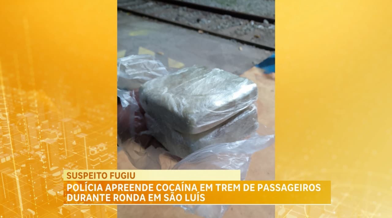Polícia apreende entorpecentes em trem de passageiros em São Luís