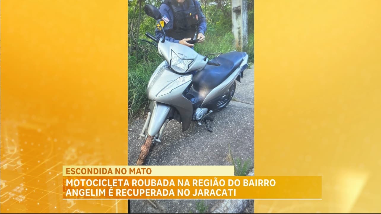 Polícia Militar recupera motocicleta com registro de roubo na região do Jaracty, em São Luís