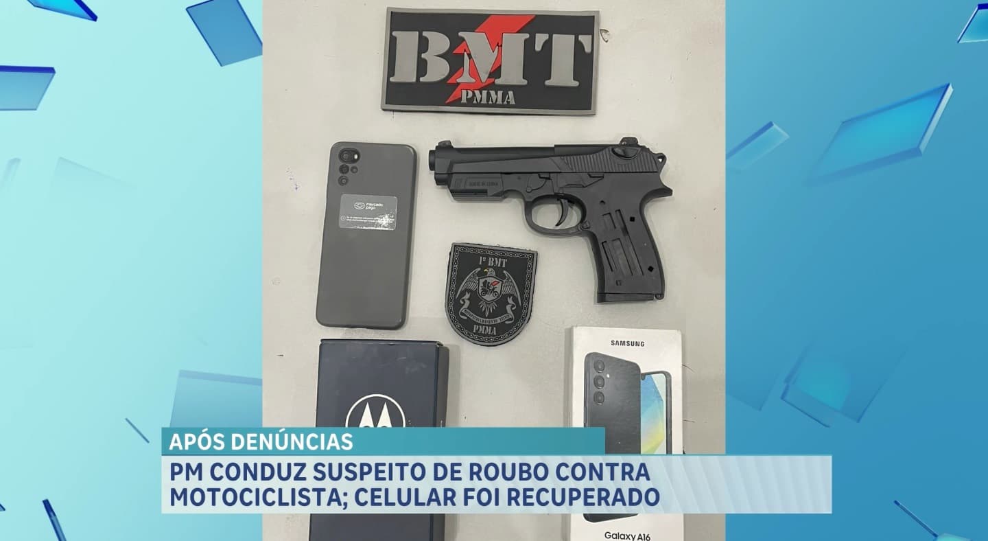 PM conduz suspeito de tentativa de assalto na Avenida Senador Vitorino Freire