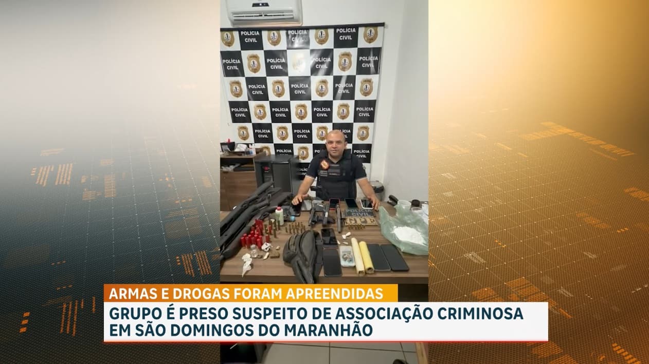 São Domingos-MA: Quatro adultos são presos e um adolescente é apreendido em operação policial