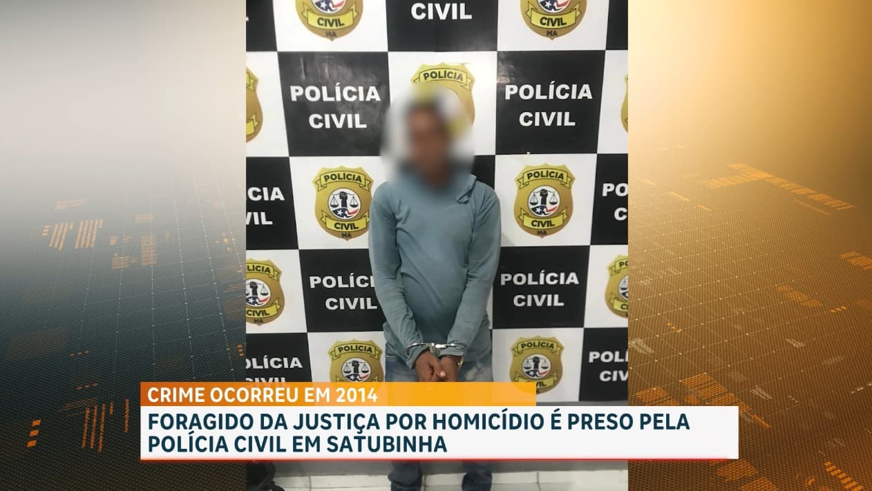 Foragido há 12 anos por assassinato é preso em Satubinha