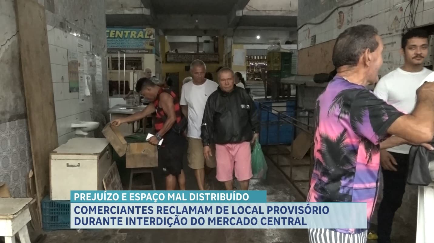 Comerciantes do mercado central de são luís alertam para problemas na realocação durante reforma