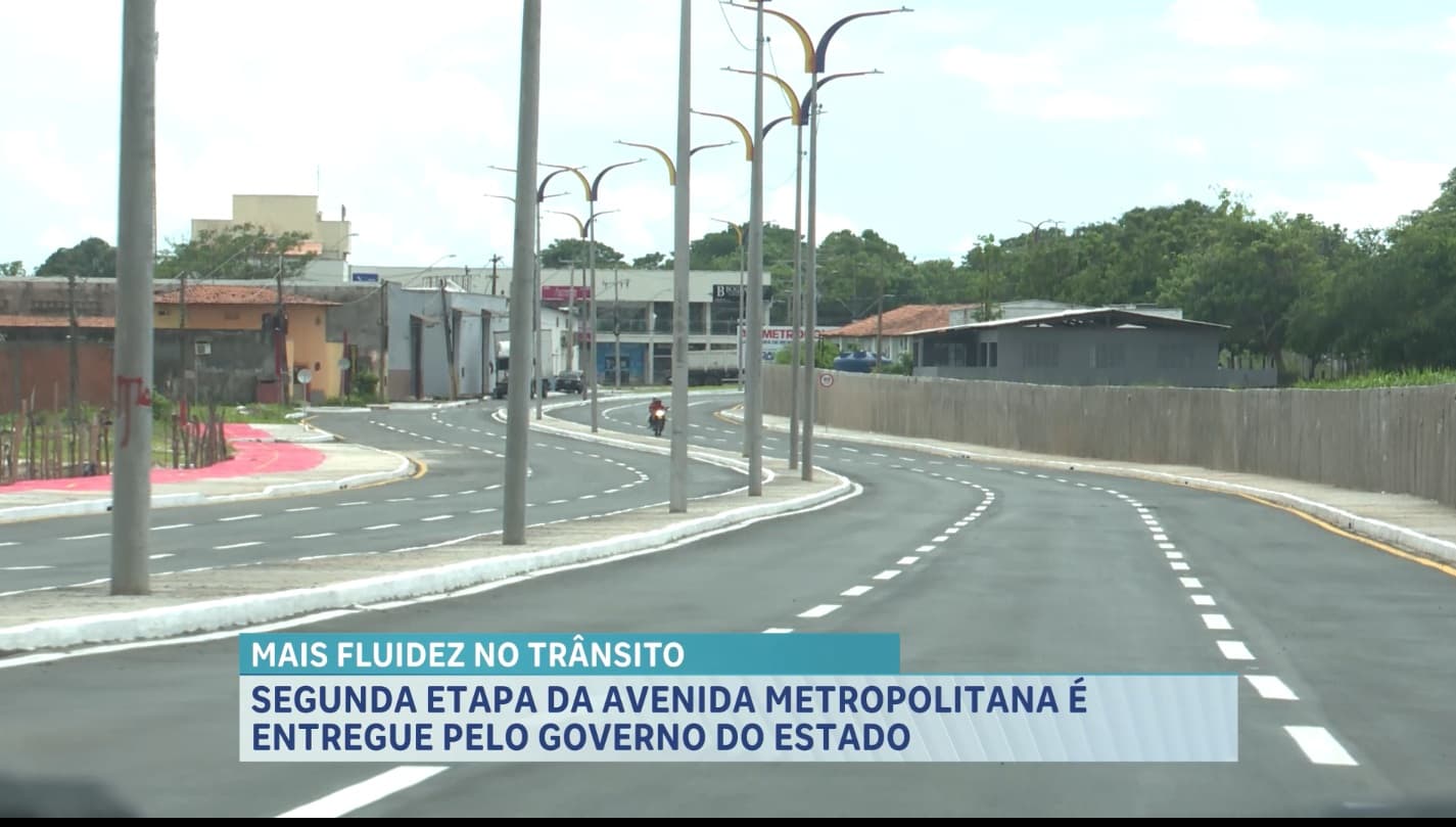 Segunda etapa da Avenida Metropolitana é entregue e amplia mobilidade na Grande São Luís