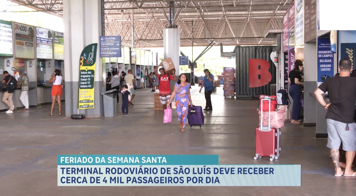 Rodoviária de São Luís deve receber cerca de 4 mil passageiros por dia no feriado da Semana Santa
