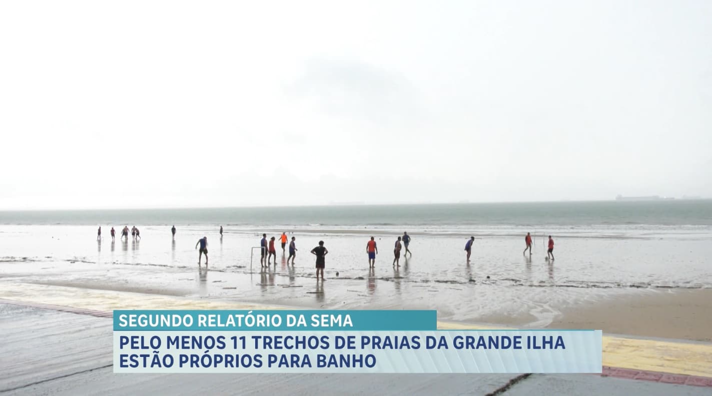 Metade das praias da Grande Ilha esteve própria para banho no feriado de Tiradentes
