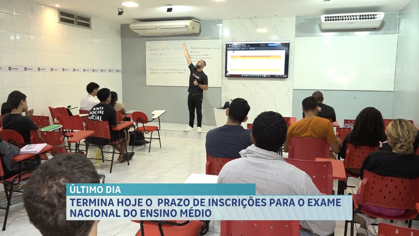 Faltam poucos dias para o fim das inscrições do enem 2026