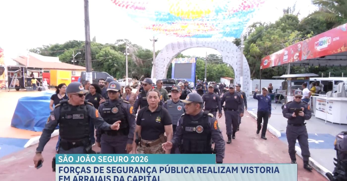 São João seguro 2026: forças de segurança realizam vistoria nos arraiais de são luís