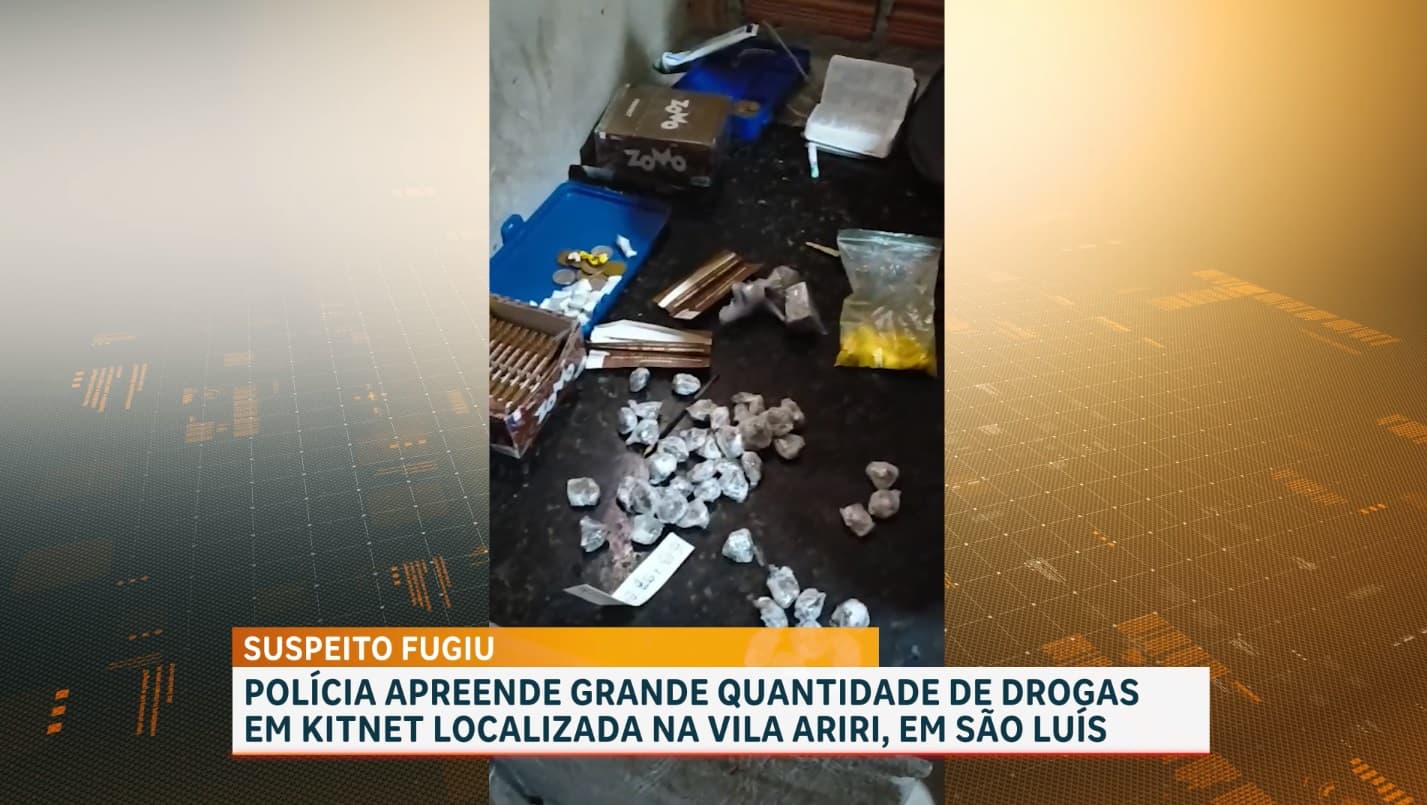 Polícia apreende grande quantidade de drogas em kitnet na Vila Ariri, em São Luís