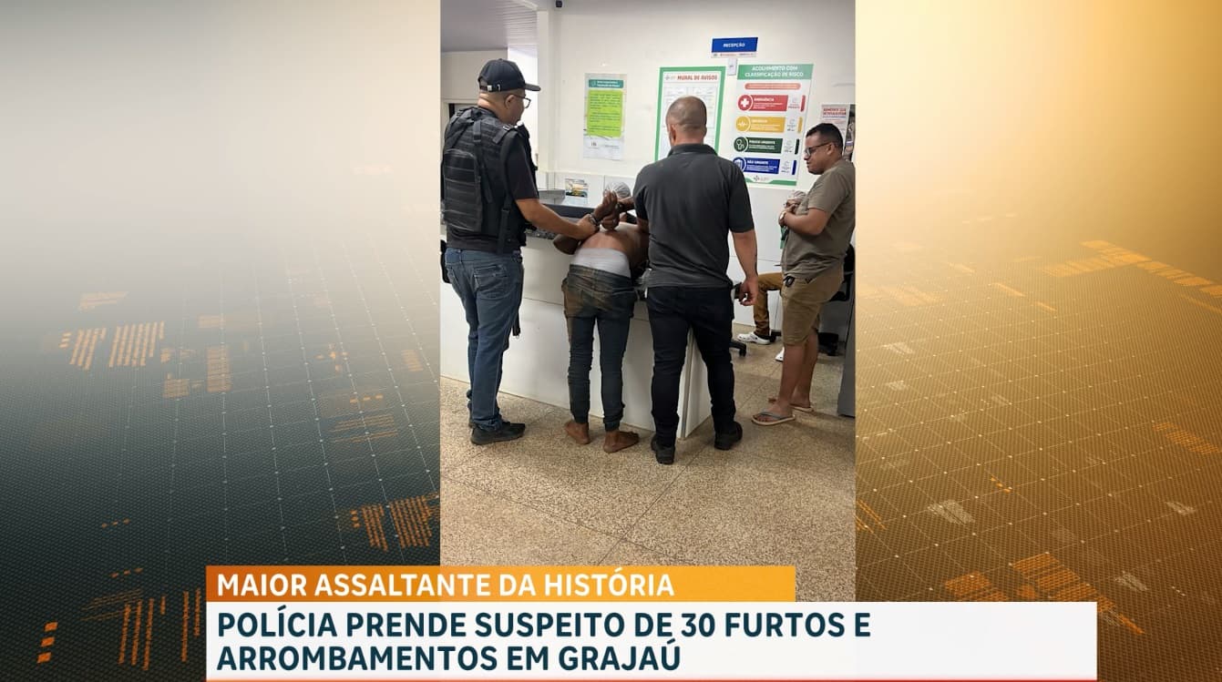Suspeito de mais de 30 furtos e arrombamentos é preso pela polícia em Grajaú