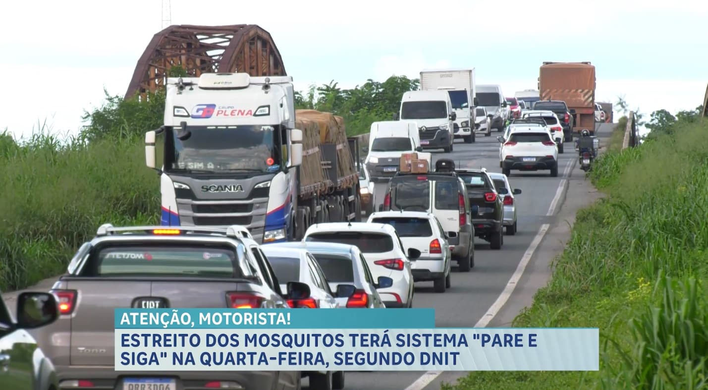 Obras no Estreito dos Mosquitos provocam congestionamento e alteram trânsito em São Luís