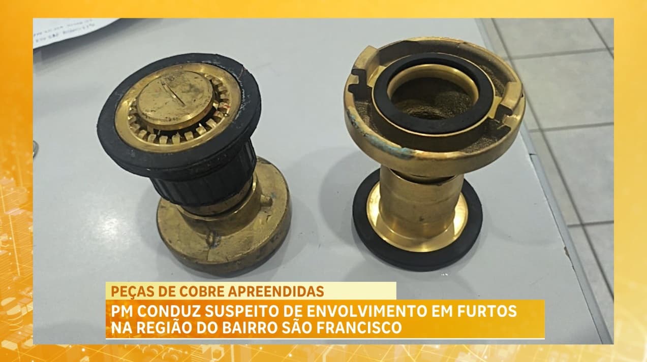 PM conduz suspeito de envolvimento em furtos no bairro São Francisco