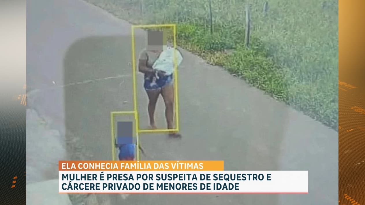 Mulher é presa por suspeita de sequestro e cárcere privado de menores de idade