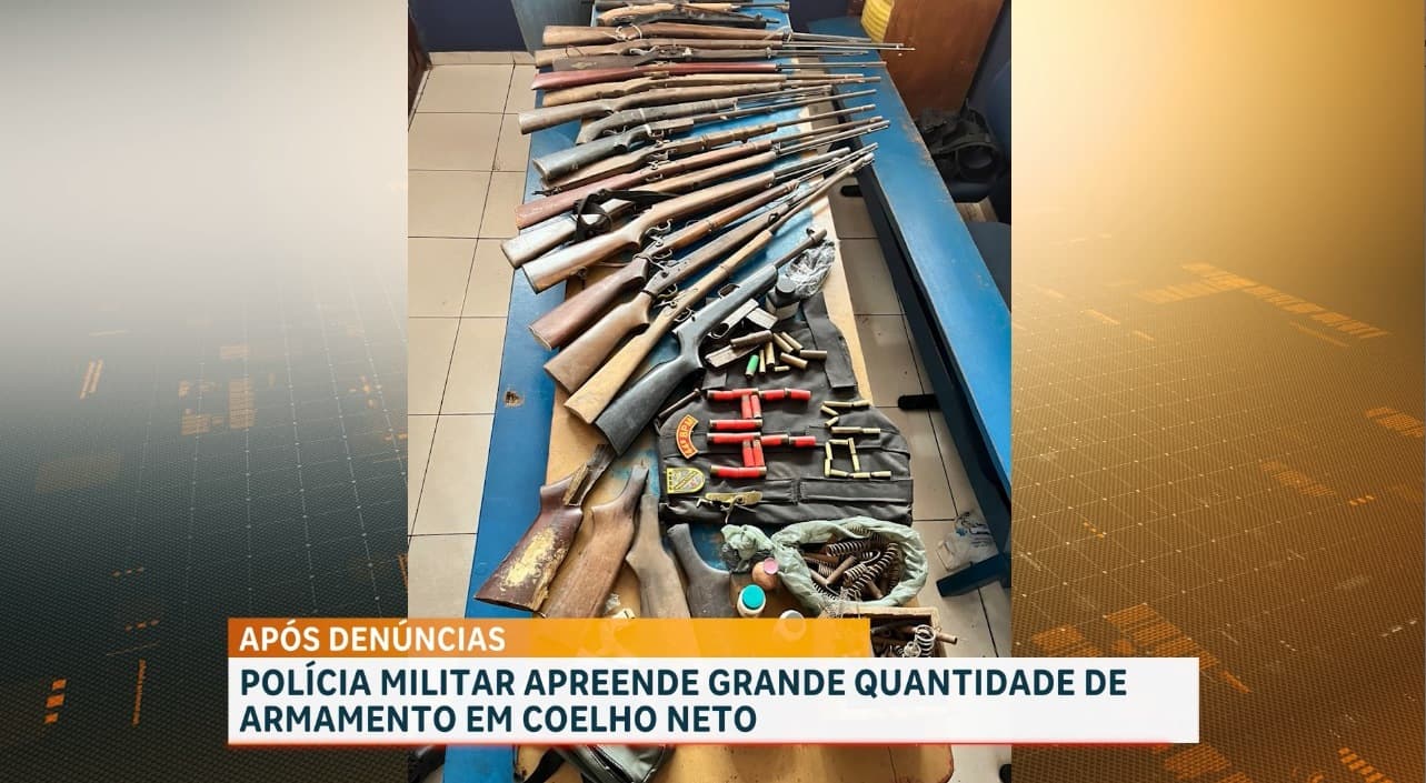 Polícia Militar desarticula fábrica clandestina de armas de fogo, em Coelho Neto