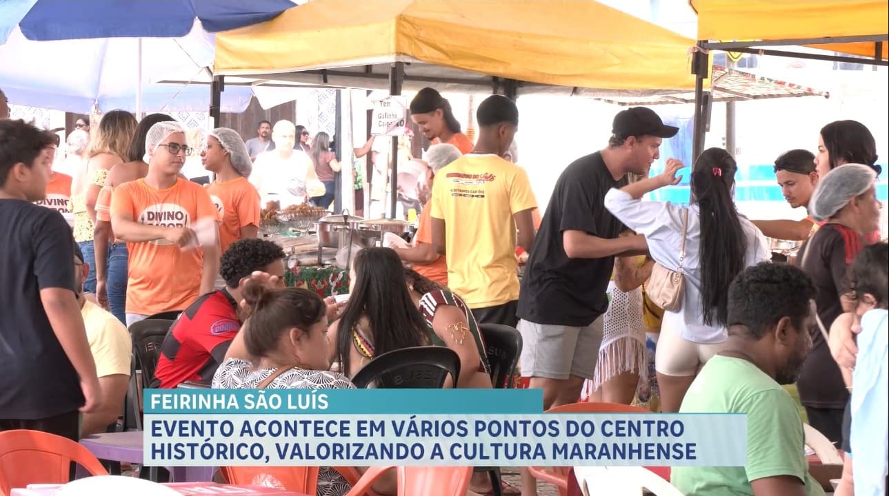 Feirinha São Luís retoma atividades no centro histórico