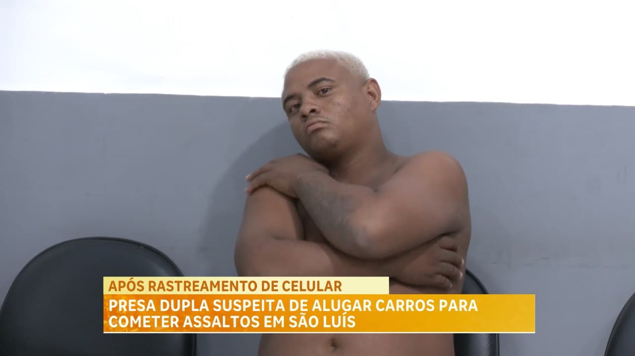 PM prende dupla suspeita de alugar carros para cometer assaltos em São Luís