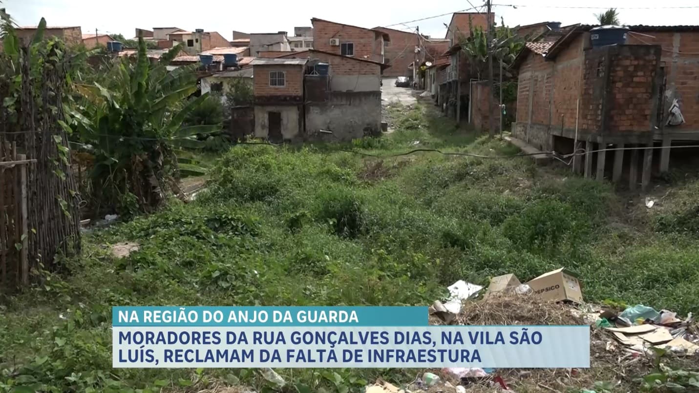 Moradores reclamam de falta de infraestrutura na Rua Gonçalves Dias, em São Luís