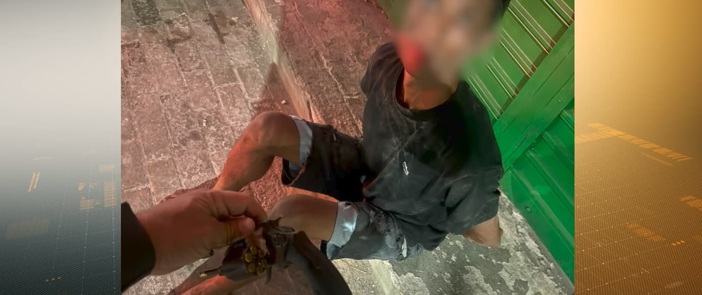 Homem é preso com arma e drogas durante patrulhamento em São Luís