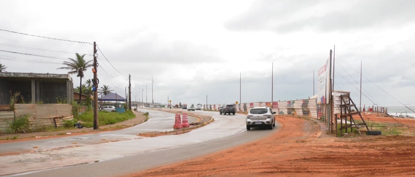 Mudanças no trânsito são implantadas no Olho d’Água durante obras da Nova Litorânea