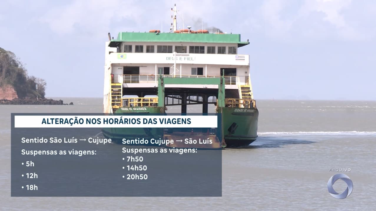Manutenção altera horários dos ferryboats