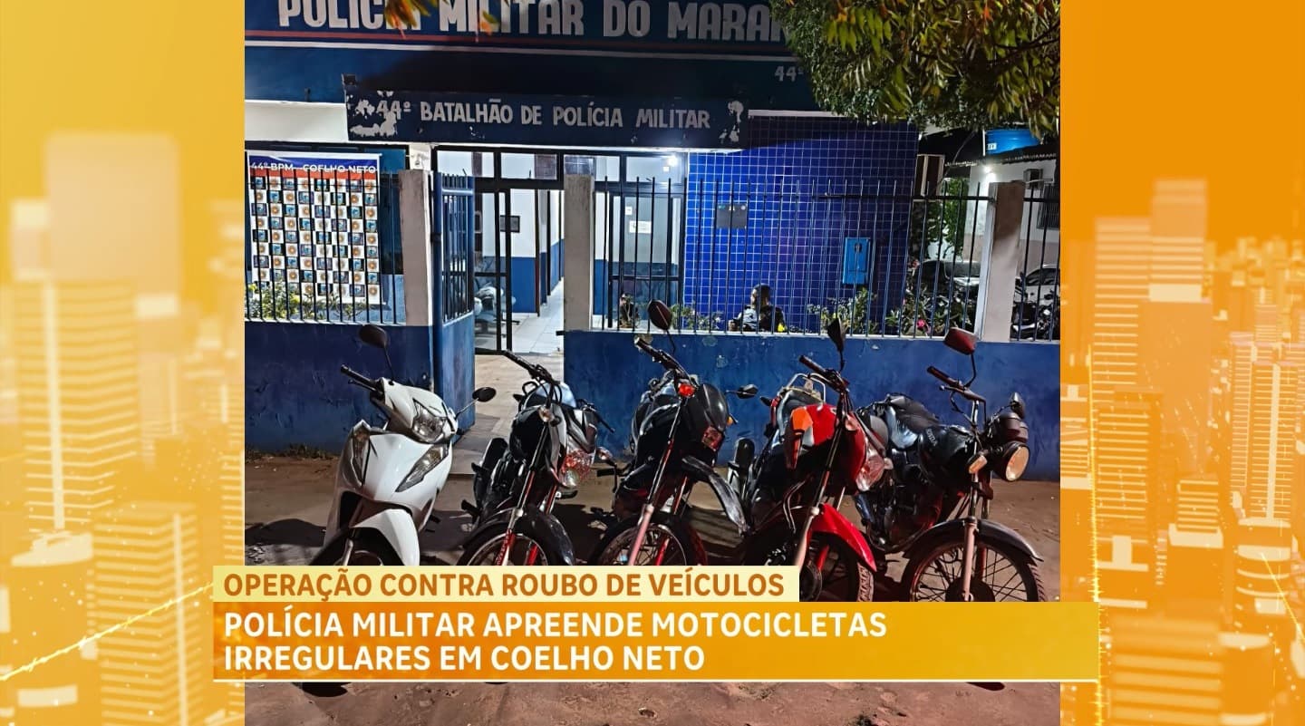 Polícia Militar recupera 256 motocicletas roubadas ou adulteradas em Coelho Neto