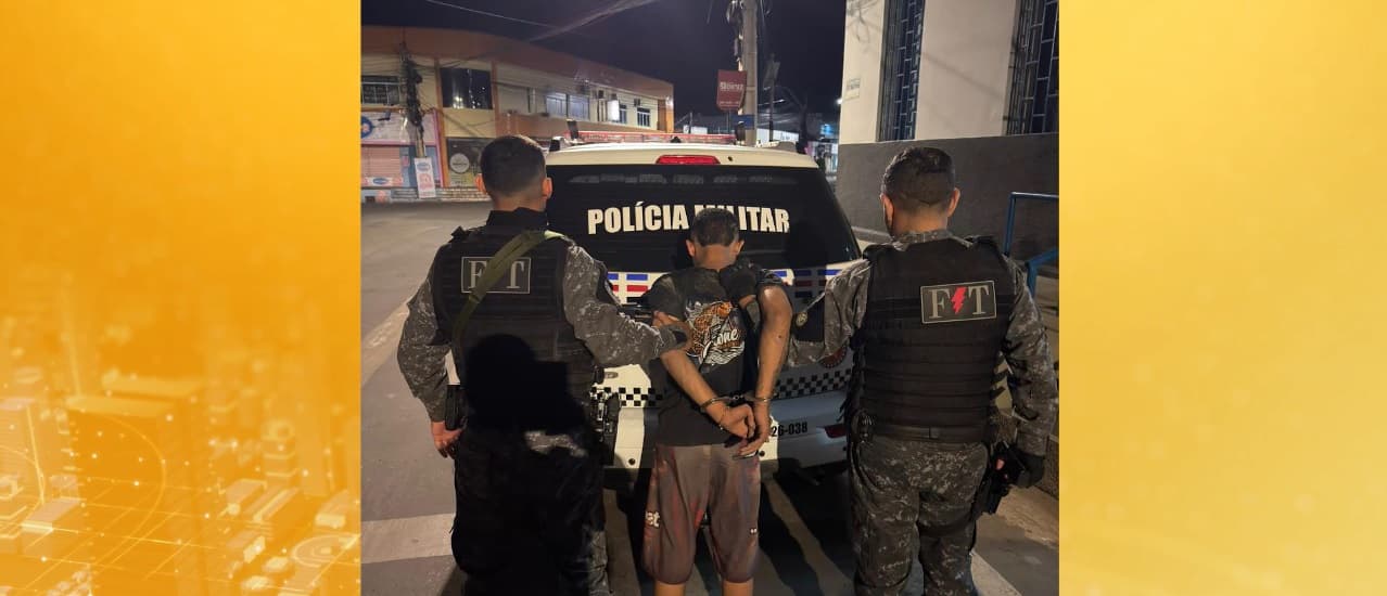 PM prende suspeito com arma, drogas e dinheiro em Caxias