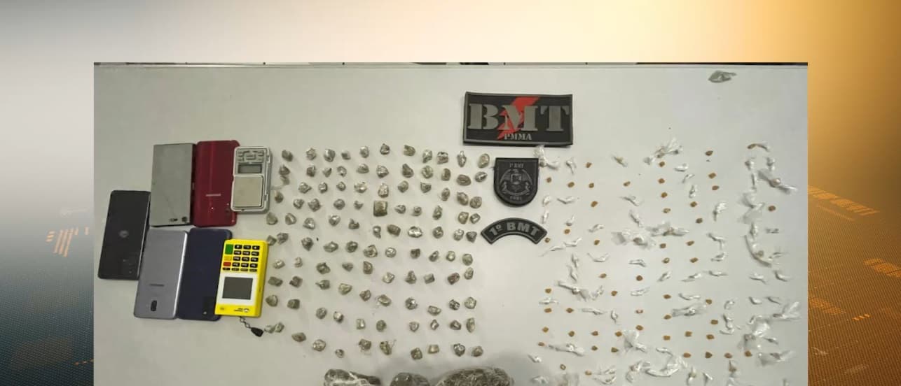 Homem é detido pela PM suspeito de gerenciar por de venda de entorpecentes