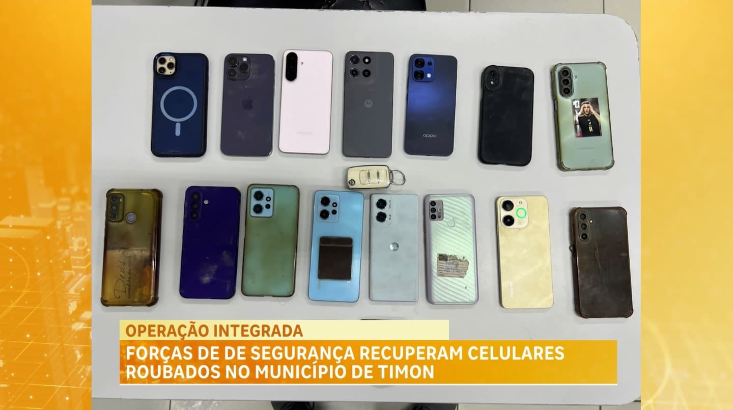 Operação policial prende quatro suspeitos de furtar celulares em Timon